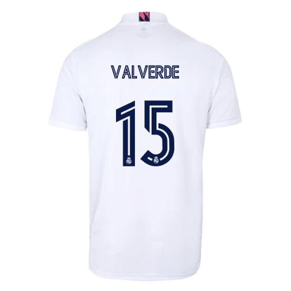 Camiseta Real Madrid Primera equipo NO.15 Valverde 2020-2021 Blanco